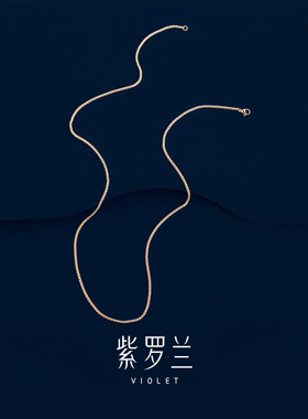 【紫罗兰正版】素简毛衣链素链搭配胸针项链【单拍不配首饰礼盒】