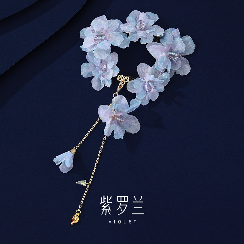 【紫罗兰正版】环纱花发绳