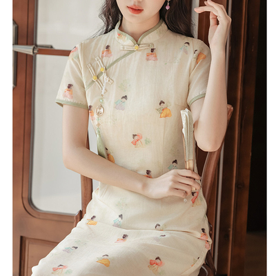 新中式国风高端精致连衣裙女夏季新款女神日常可穿改良气质旗袍裙