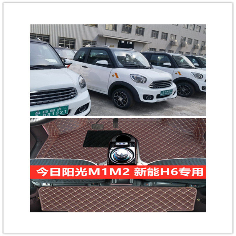 今日阳光m1m2新能h6爱萌m2电动四轮车大包围脚垫双层脚踏垫地垫
