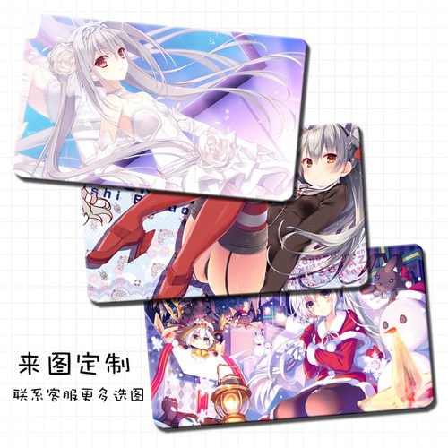 二次元周边电脑游戏动漫鼠标垫 初音 东方 fate超大键盘桌垫定制