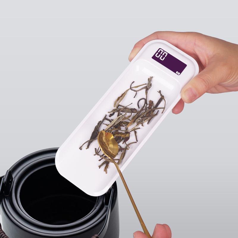 微型高精度电子秤茶叶称精准0.1g茶则秤泡茶克称食物计重称可充电