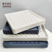 花盆托盘底座大号塑料接水盘加厚隐形滑轮拖带轮移动万向轮花盘托