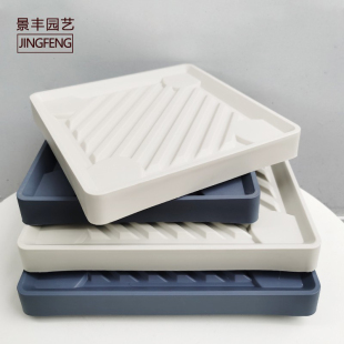 花盆托盘底座大号塑料接水盘加厚隐形滑轮拖带轮移动万向轮花盘托