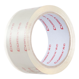 齐心(COMIX) 大卷透明胶带 封箱打包胶纸封口宽胶布快递包装胶条