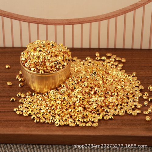 实心沙金小元宝摆件迷你小元宝