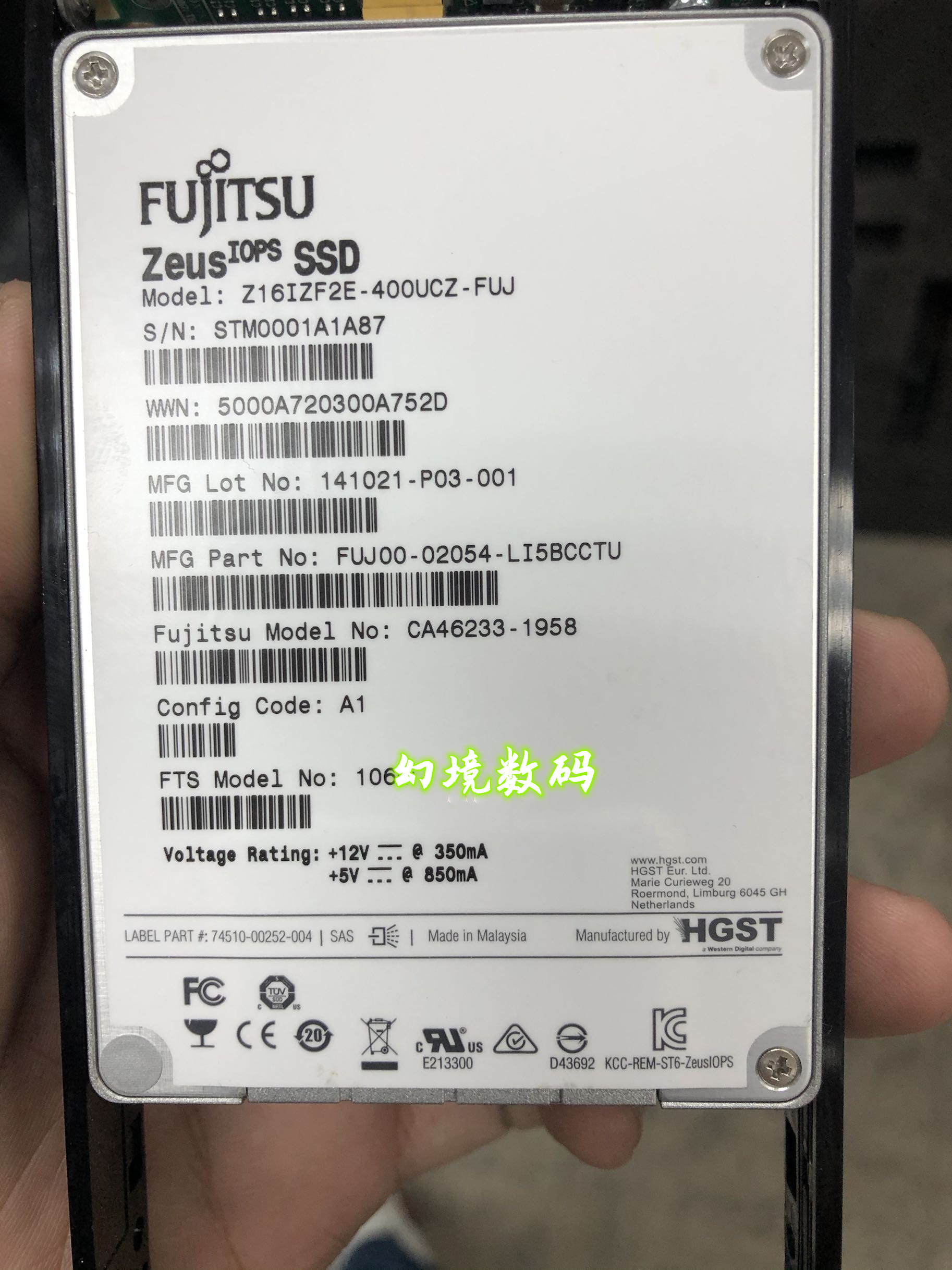 富士通 fujitsu 400g sas stm0001a1a87 s3固态硬盘