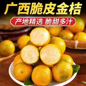 脆皮金桔鲜果水果新鲜大果正宗广西小金桔纯甜蜜金柑融安特产橘子