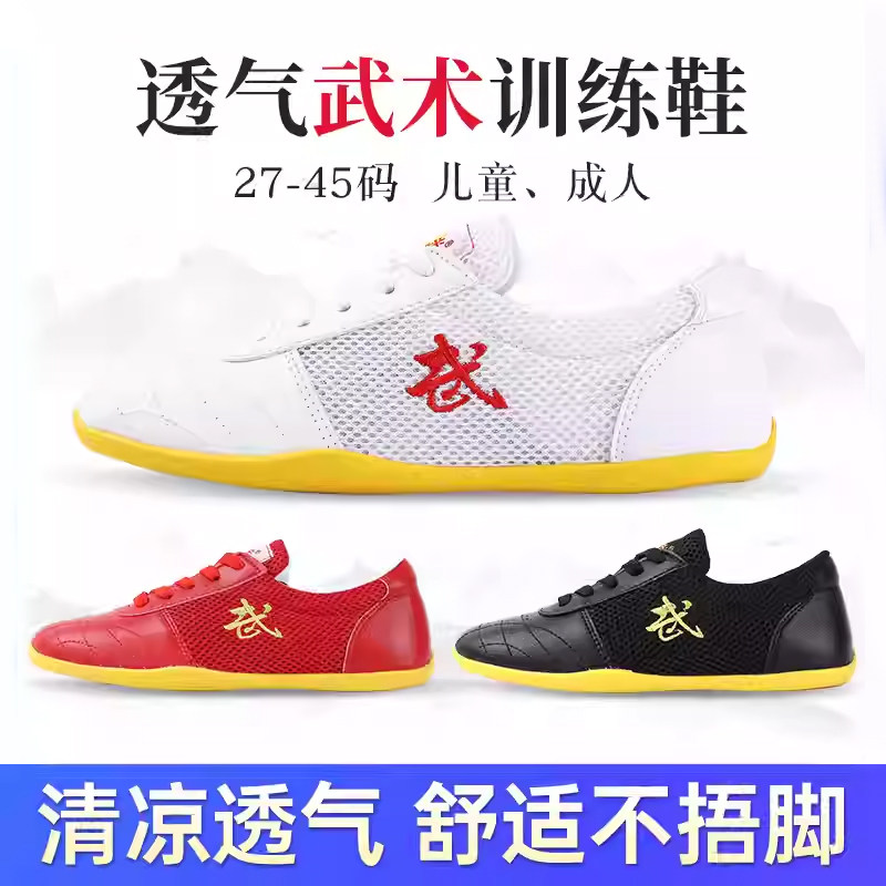 爱武武术鞋透气网面不捂脚图片