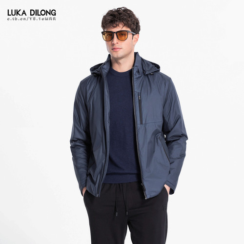 路卡迪龙抗皱7D超轻防水薄棉服男