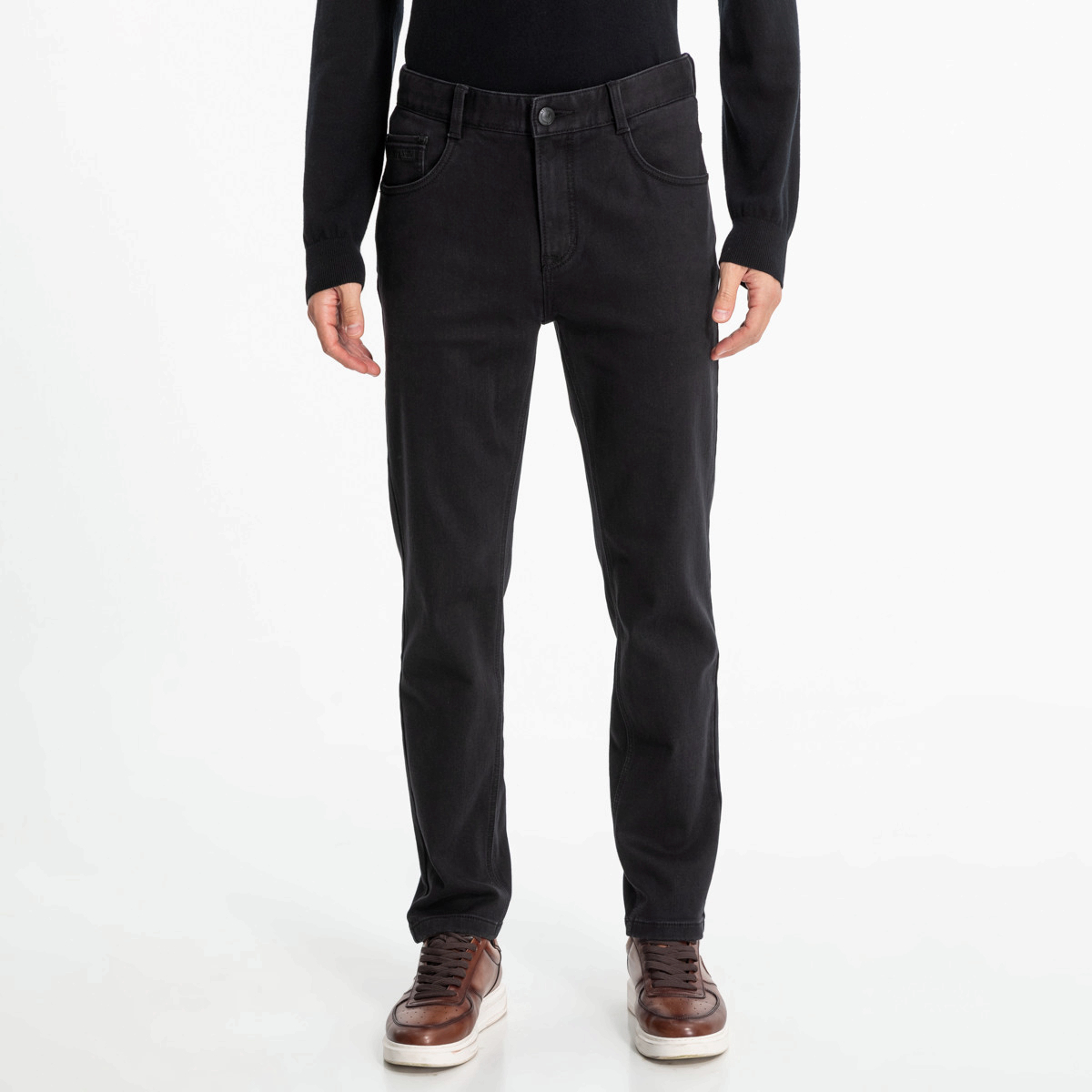 路卡迪龙秋冬保暖加厚男士牛仔裤