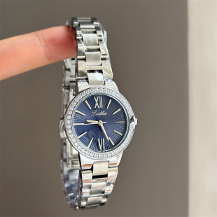 诗高迪小表盘镶钻满天星钢带手表女轻奢时尚 小众设计高级感欧美风