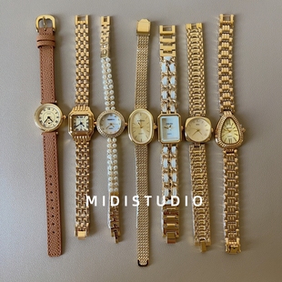 中古风vintage精致复古手表女款 艺术高级感品牌女表 小众轻奢时尚