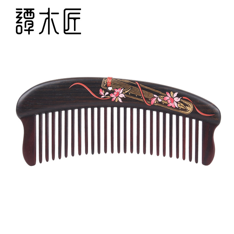 谭木匠镶齿梳点绛唇女士长发专用蓬松护发经络按摩情人节礼物