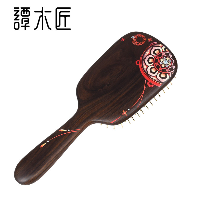 谭木匠护发梳金属钢针按摩固发图片