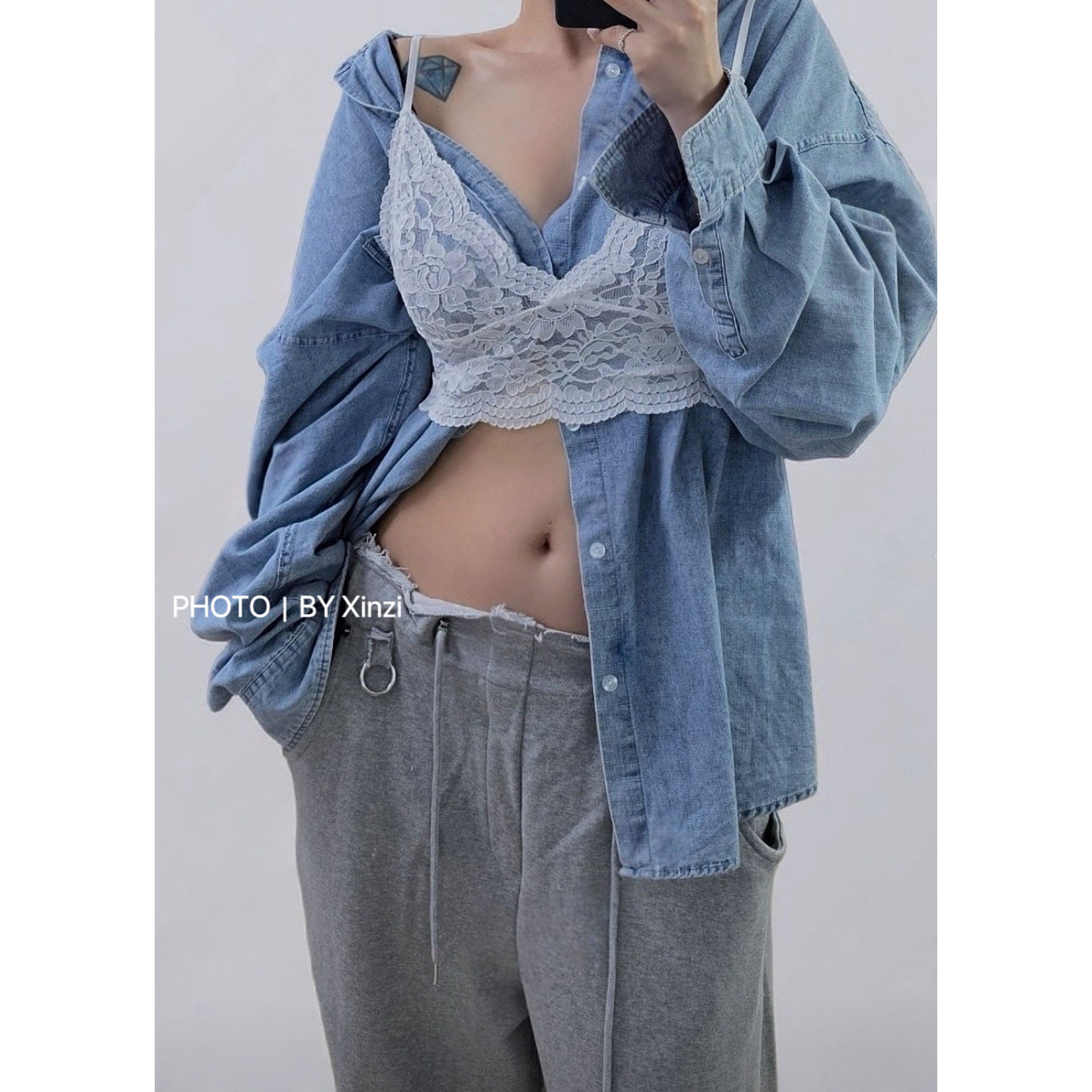 法式甜辣蕾丝吊带背心显瘦性感