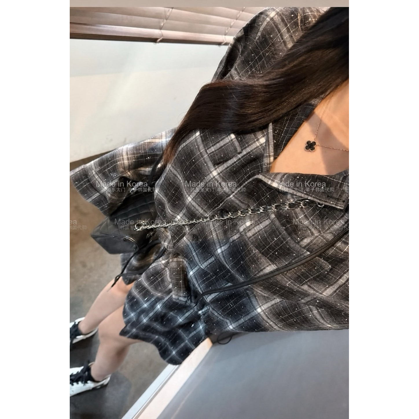 韩系松弛感宽松连帽通勤连体裤