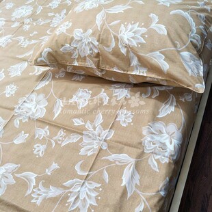 外贸双面高支轧光棉印花单人被套学生被罩160 210 210厘米床单155