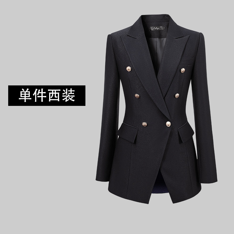 여성을위한 고급 정장 정장 2024 새로운 가을 겨울 전문 캐주얼 정장 재킷 통근 공식적인 작업복