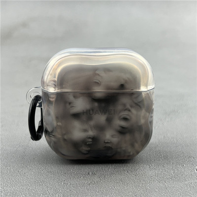 创意艺术人像半透适用华为freeclip2保护套Freebudspro4耳机壳freebuds6i硅胶5i无线pro3蓝牙se2/se3/7i