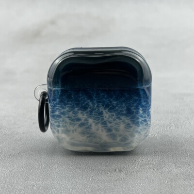 海洋渐变蓝波纹半透适用华为freeclip2保护套Freebudspro4耳机壳freebuds6i软硅胶5i无线pro3蓝牙se2/se3/7i