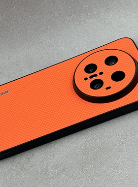 适用华为mate80Promax手机壳橙色马克纹磁吸mate70Pro精孔保护套苹果17PromaxMate60pro小米17Promax防滑硬