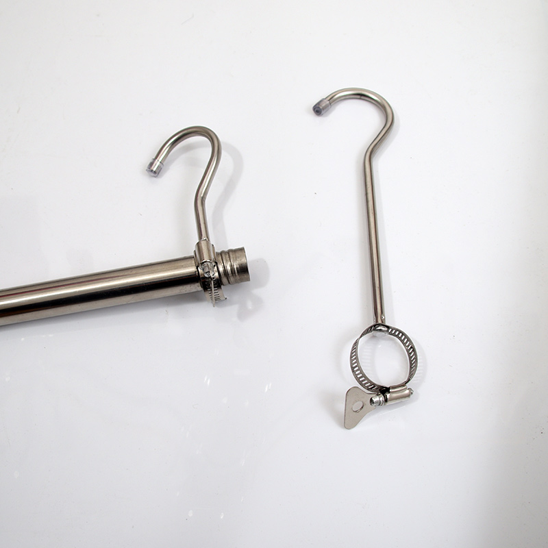 欧全不锈钢s钩服装店晾衣杆圆管