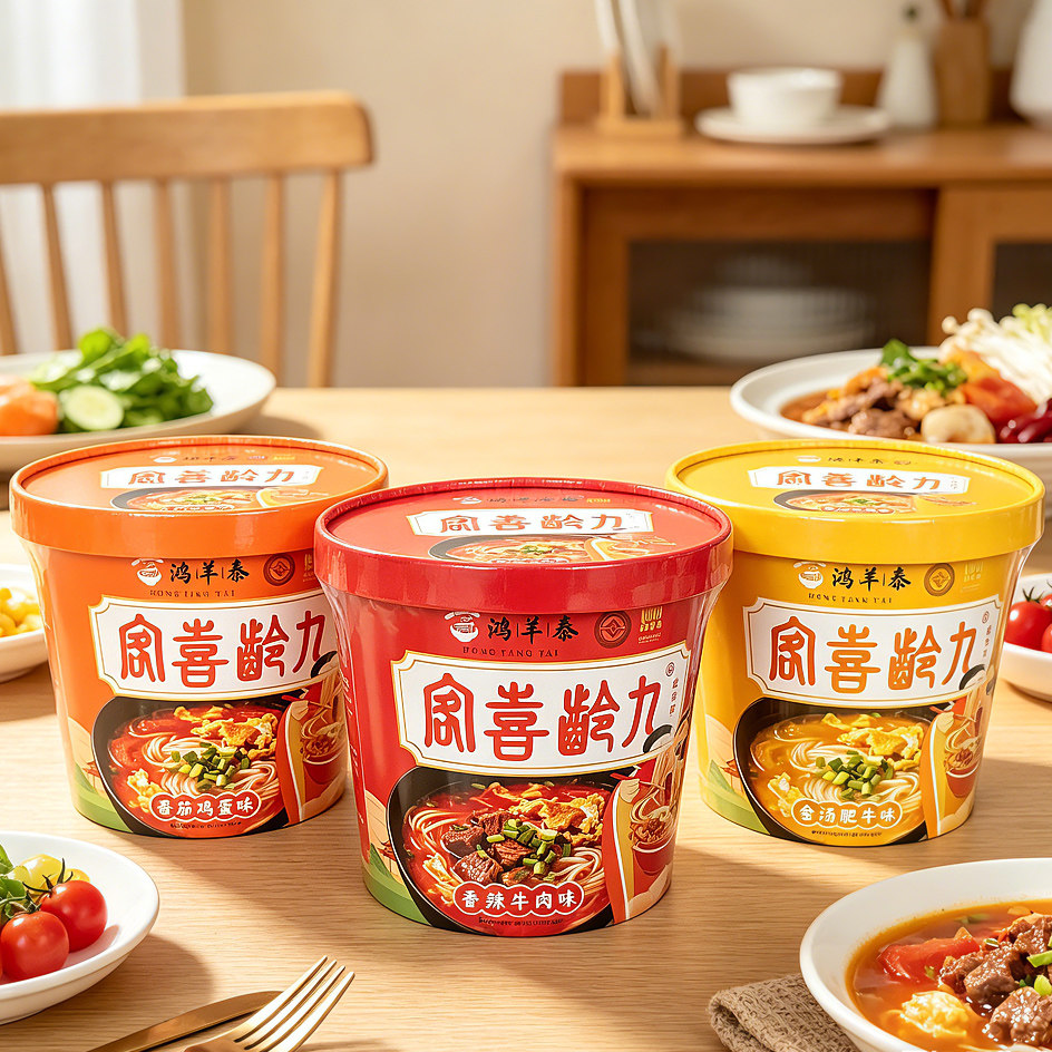 鸿羊泰宰相粉九龄喜客冲泡速食碗装韶关始兴特产汤炒粉清化米粉张