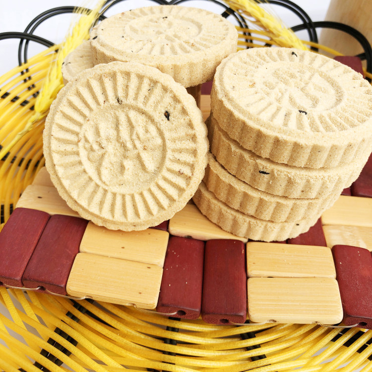 炒米硬饼艺华白糖饼磨牙饼广东粤北韶关特产仁化始兴零食小吃黄