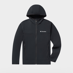 Columbia哥伦比亚软壳外套男26春夏户外拒水软壳衣连帽外套WE1602