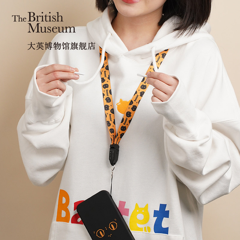 大英博物馆盖亚·安德森猫巴斯特尺子挂脖数据线iphone安卓接口