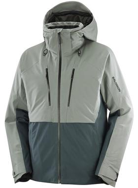 代购SALOMON萨洛蒙男士冲锋衣防风保暖防水透气登山户外外套