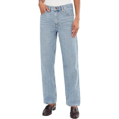 代购Levis李维斯女士牛仔裤保暖耐穿浅蓝直筒日常通勤女裤