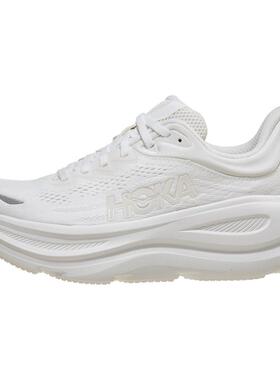 代购Hoka OneOne女士跑鞋高缓震足弓支撑透气性好缓震跑鞋白色