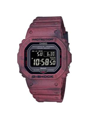 卡西欧CASIO 酒红色石英数显中性运动手表日韩腕表GWB5600SL-4