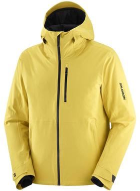 代购SALOMON萨洛蒙男士冲锋衣防风保暖防水透气户外登山外套