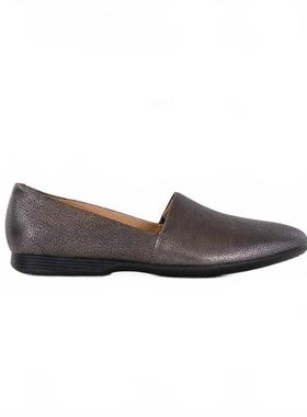 代购dansko女士乐福鞋透气吸汗软底轻便金属色圆头低跟套脚式