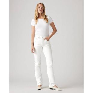 白色直筒日常通勤女裤 耐用修身 Levis李维斯女士牛仔裤 代购