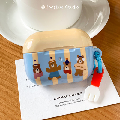 AirPods苹果光面菲林可爱硬壳