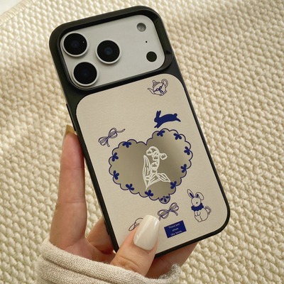 iPhone16pro电镀镜面可爱硬壳