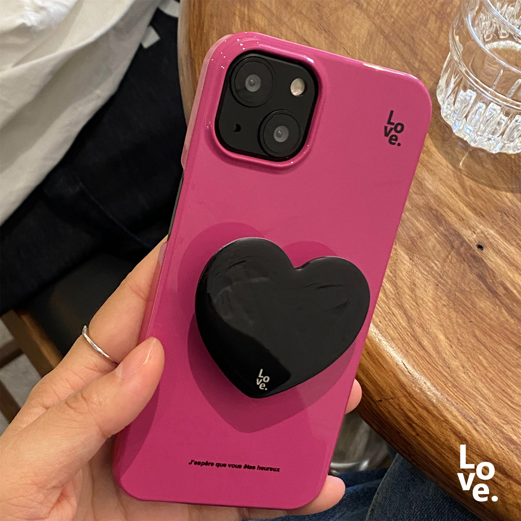 苹果14pro亚克力个性半包手机壳