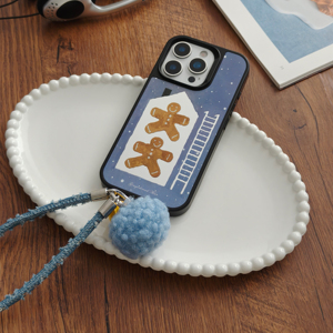 姜饼人适用于三星s24ultra/S25全包镜面硬壳s23+/S22+小众手机壳可爱卡通圣诞三星s21+/s24+/s23ultra防摔壳