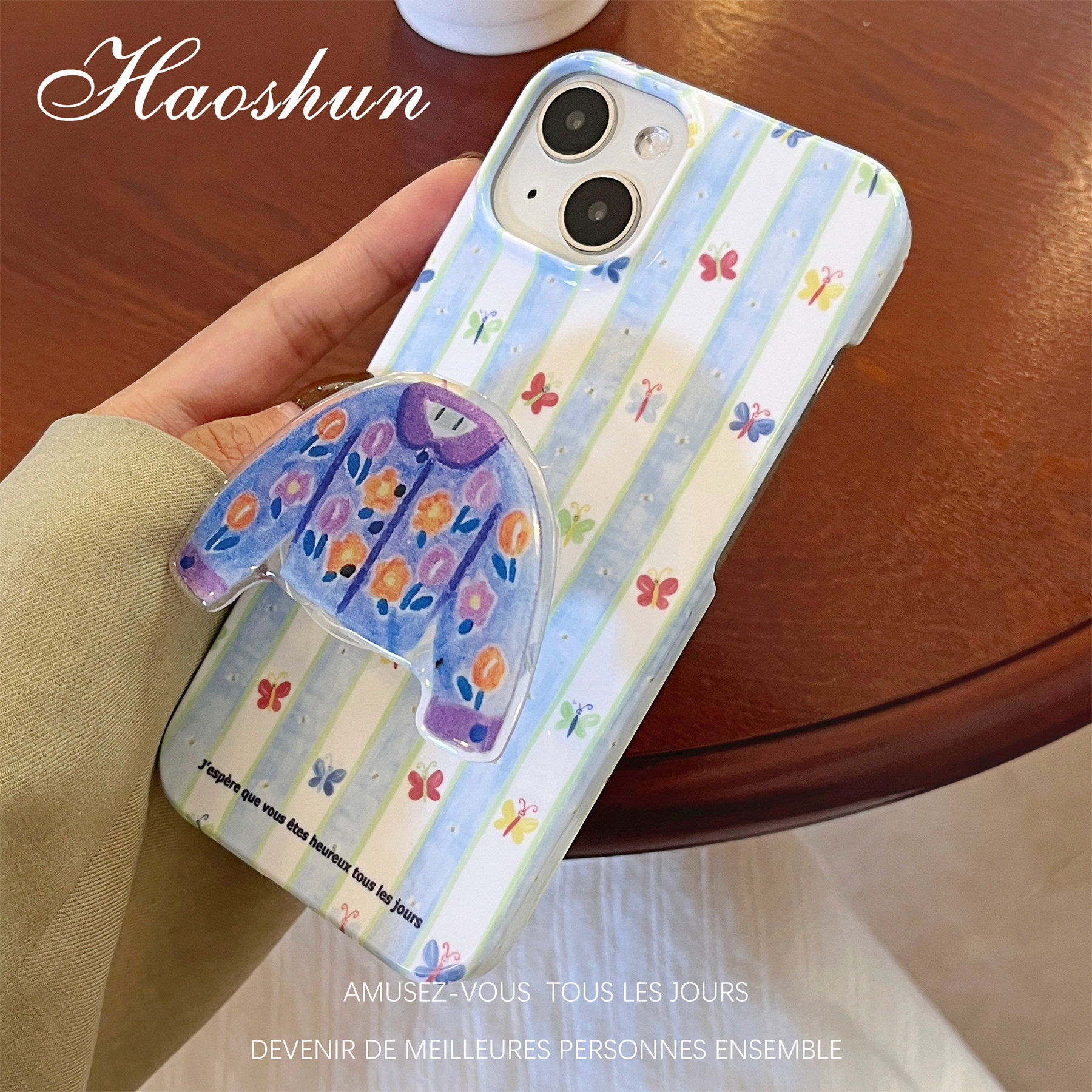 毛衣蝴蝶适用于华为Mate40pro光面菲林手机壳MATE30/mate50/P40PRO/P30mate70/mate60pro半包硬壳P50