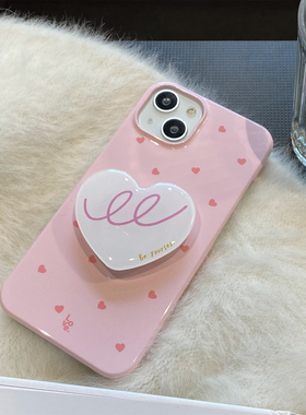 浅粉爱心适用于华为Mate40pro菲林硬壳MATE80pro/mate50/P40PRO/pura80/mate60pro保护套P50手机壳mate70pro+