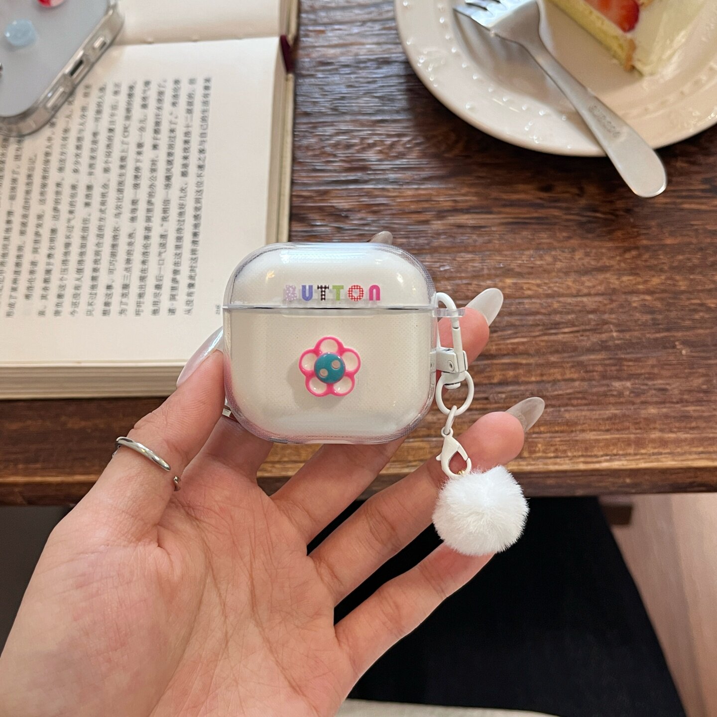 格子字母适用于AirPods3透明耳机套airPodspro2硅胶创意AirPods2/4代保护套软壳ins风可爱耳机壳AirPodspro3