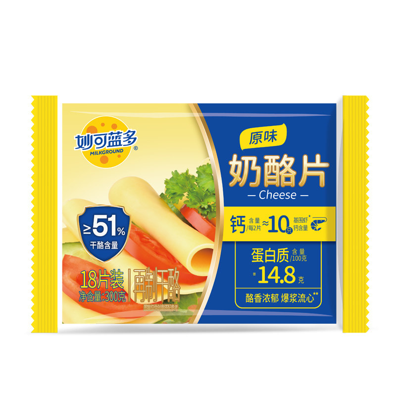妙可蓝多芝士片汉堡泡面条18片碎图片