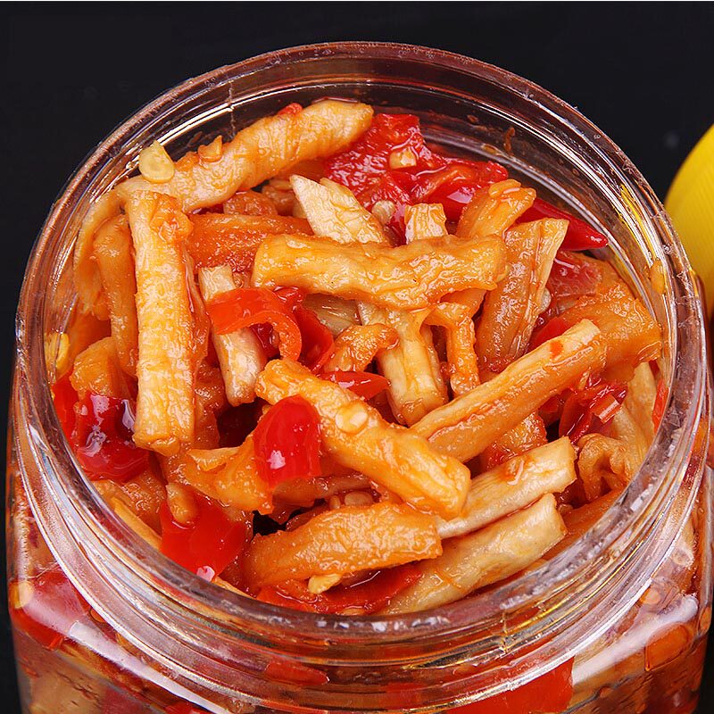 2瓶装香辣红油萝卜丁 农家特产脆萝卜干拌菜开胃下饭菜湖南特产