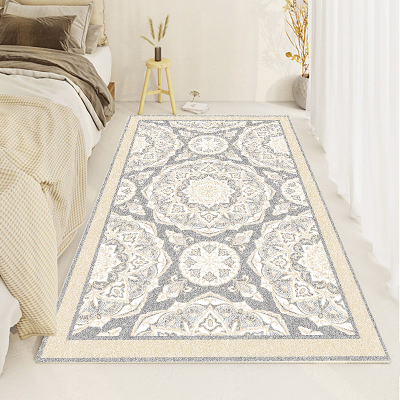 卧室加厚现代仿羊绒床边地毯