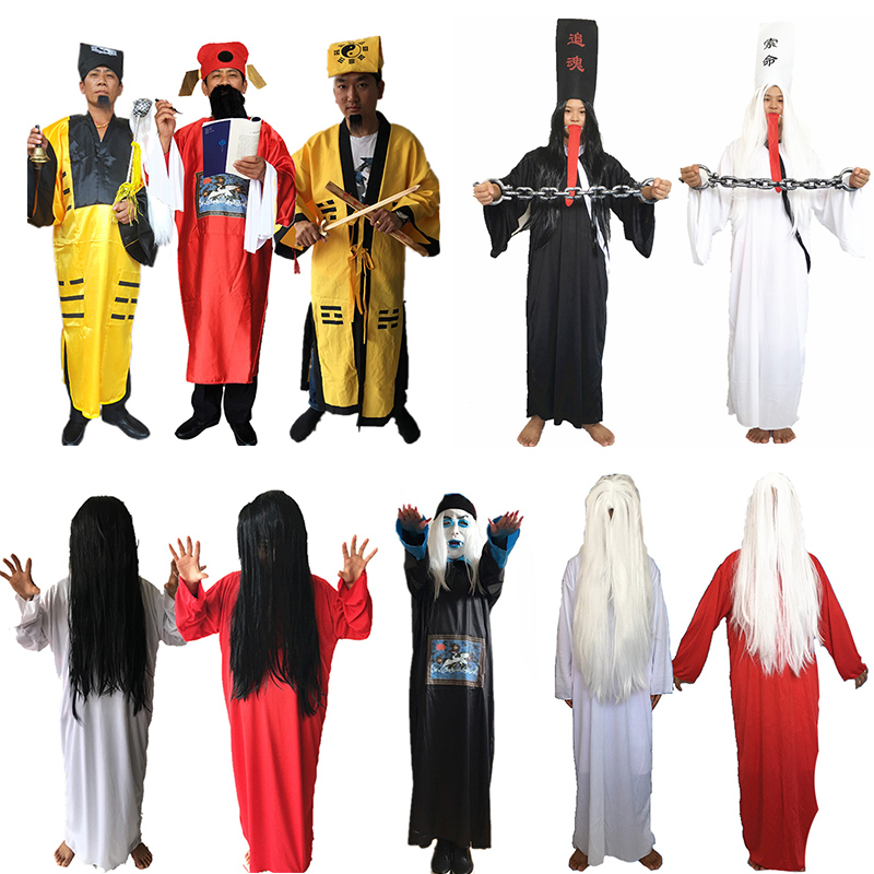 男僵尸服装万圣节鬼衣服