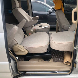 别克GL8陆尊2.4 30改装中排座椅滑轨经典加固加长厚商务汽车配件